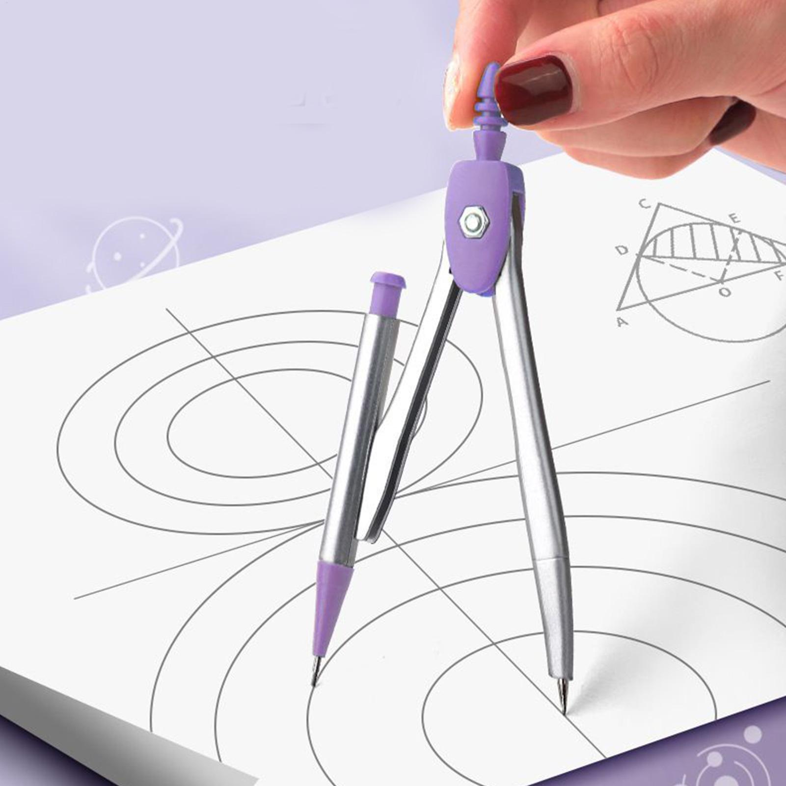 Compass Geometry Set - مجموعة هندسية للطلاب منقلة المدرسة والبوصلة