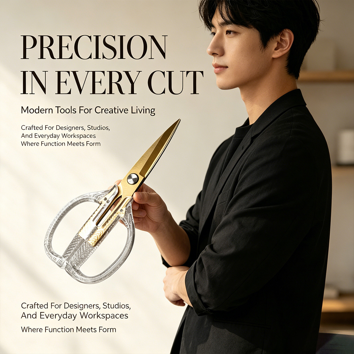 Scissors Stainless Craft - مقص احترافي من الفولاذ المقاوم للصدأ