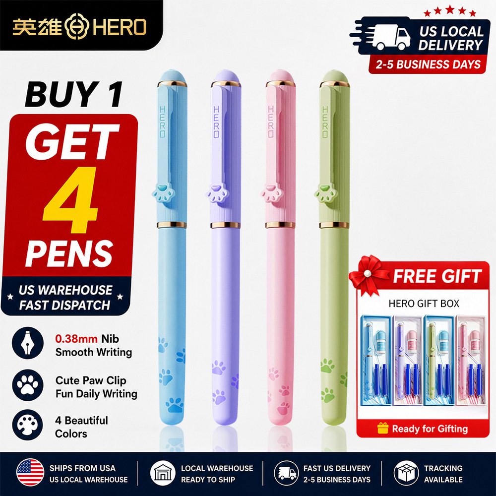 Stationery Warehouse - قلم حبر هيرو 360M بتصميم مخلب