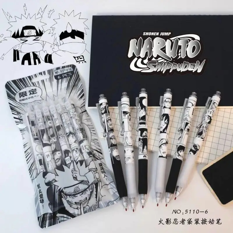 Gel Ink Pen Set - قلم أنيمي ناروتو ، قلم جيل