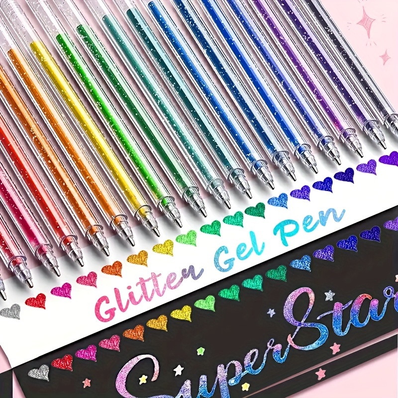 Gel Ink Pen Set - مجموعة أقلام جل لامعة خاصة مكونة