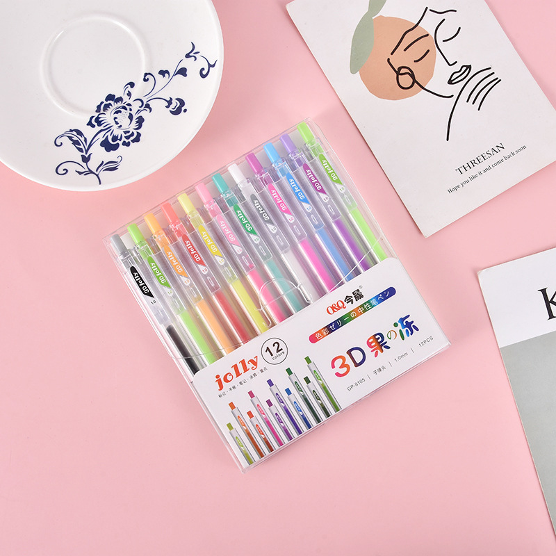 ثلاثية الأبعاد ثلاثية الأبعاد  - مراجعة Gel Ink Pen Set وسعره