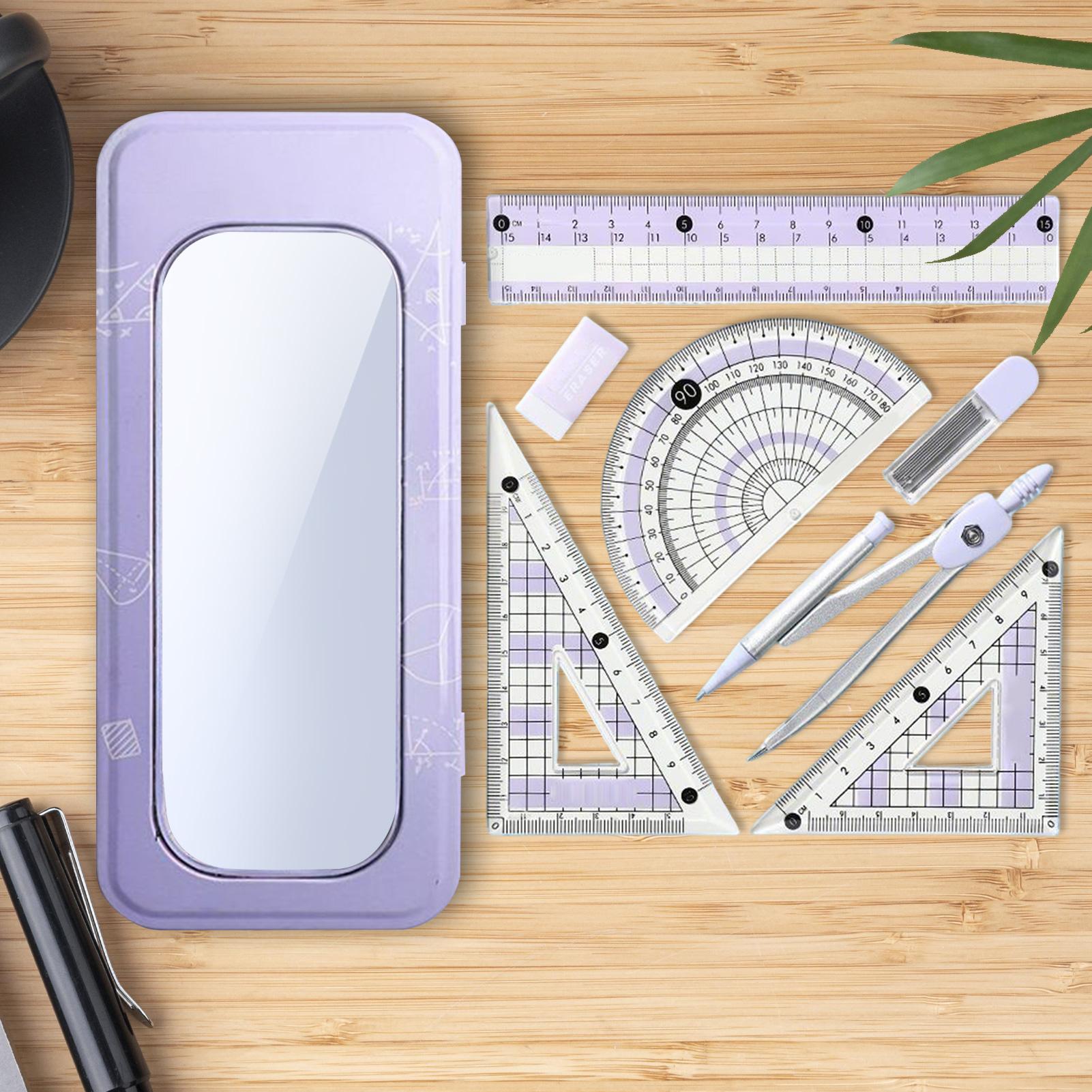 مجموعة هندسية للطلاب منقلة الم - مراجعة Compass Geometry Set وسعره
