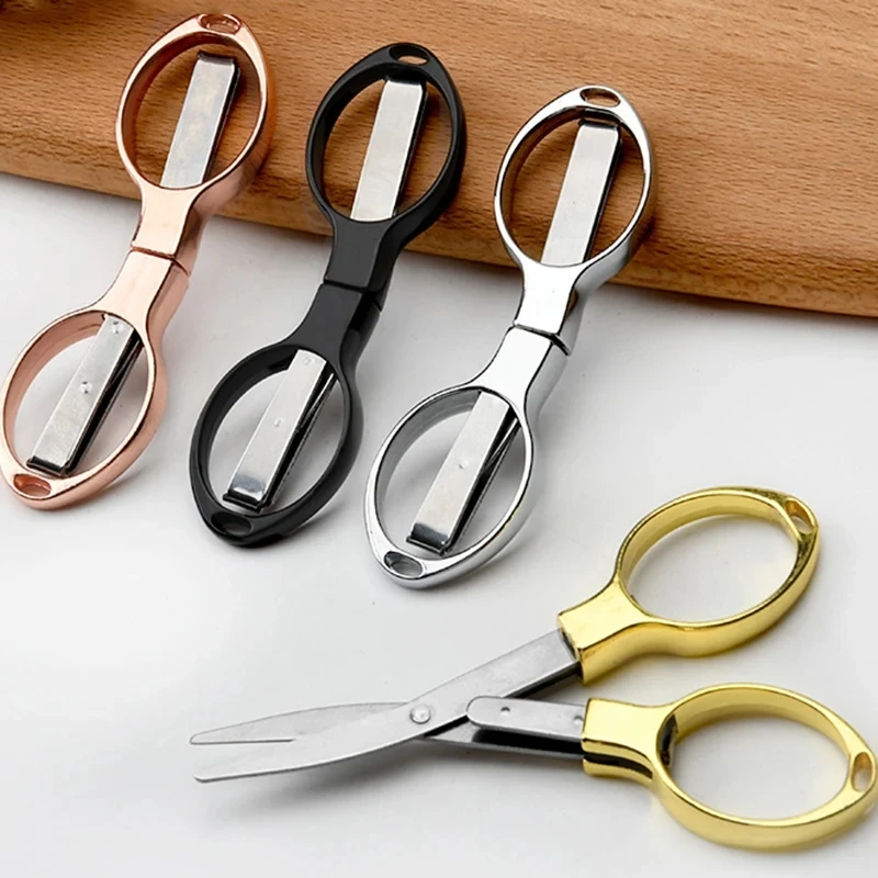 مقص صغير قابل للطي بمقبض بلاست - مراجعة Scissors Stainless Craft وسعره