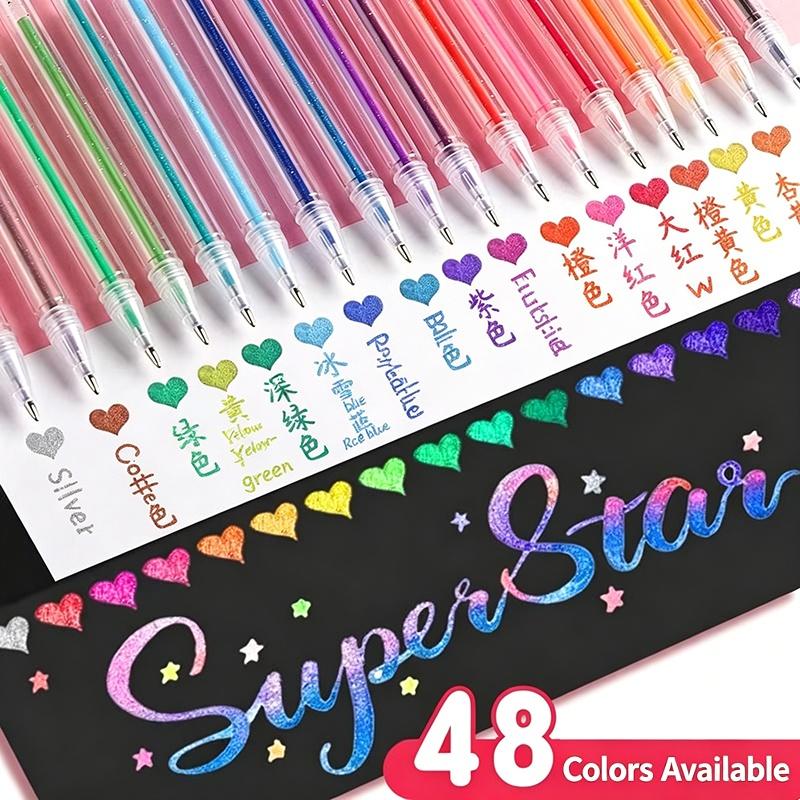 مجموعة أقلام جل لامعة 24/36/48 - مراجعة Gel Ink Pen Set وسعره