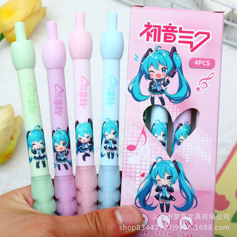 قلم جل كاواي هاتسوني ميكو بتصم - مراجعة Gel Ink Pen Set وسعره