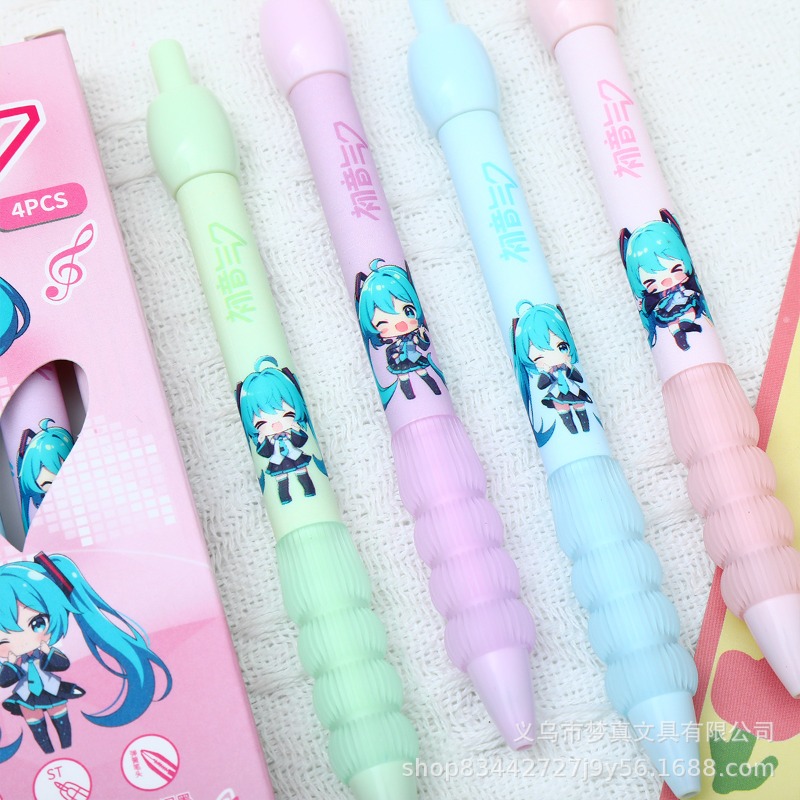 قلم جل كاواي هاتسوني ميكو بتصم - مراجعة Gel Ink Pen Set وسعره