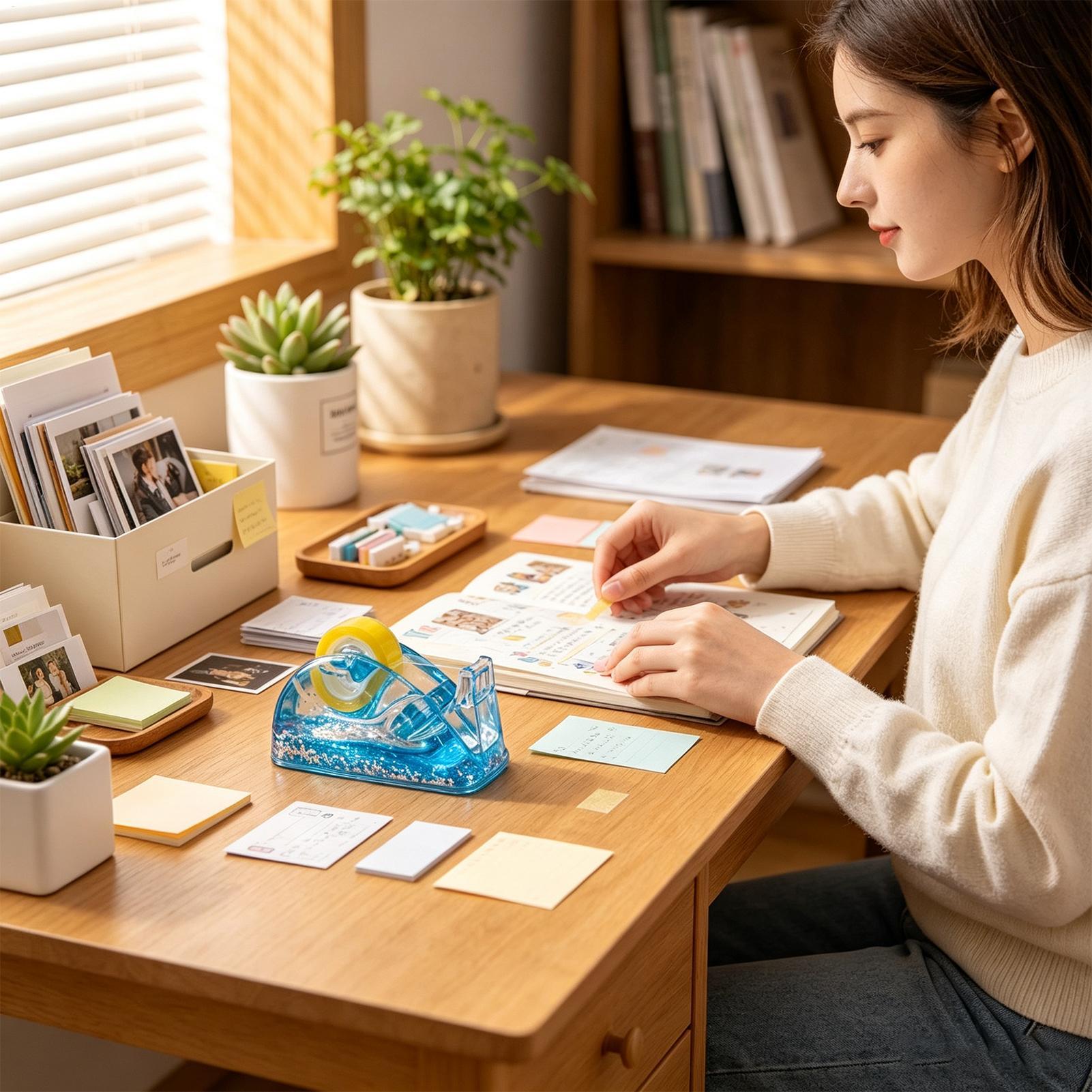 موزع شريط لاصق مكتبي من الأكري - مراجعة Stationery Warehouse وسعره