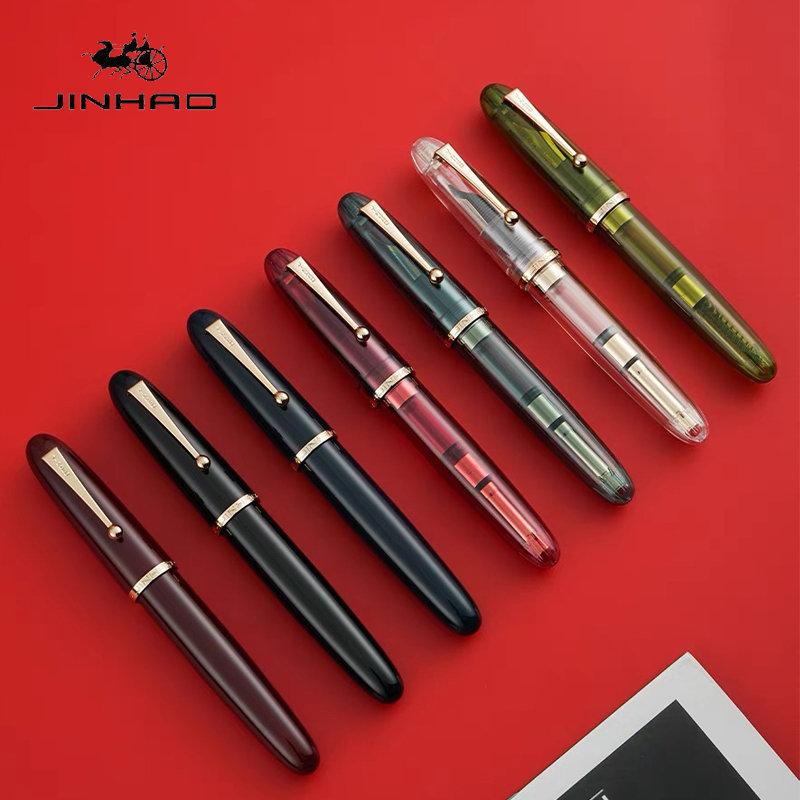 Jinhao 9019 قلم حبر شفاف فاخر  - مراجعة Stationery Supply Business وسعره