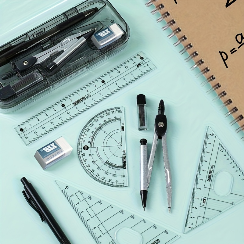 مجموعة هندسية رياضية 8 في 1 مع - مراجعة Compass Geometry Set وسعره