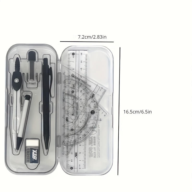 مجموعة هندسية رياضية 8 في 1 مع - مراجعة Compass Geometry Set وسعره