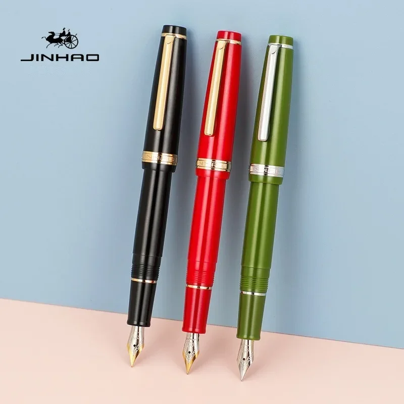 Jinhao 82 قلم حبر مشبك ذهبي EF - مراجعة Stationery Supply Business وسعره
