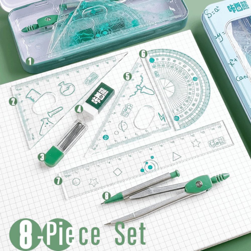 طقم أدوات هندسية متعددة الوظائ - مراجعة Compass Geometry Set وسعره