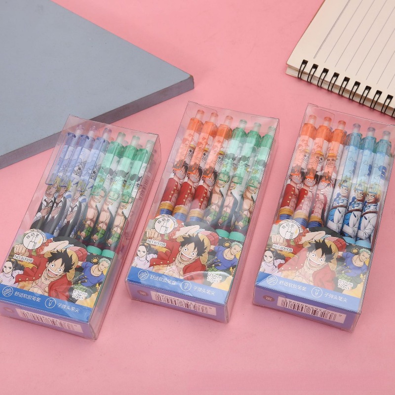 قلم جل أنيمي ون بيس بتصميم شخص - مراجعة Gel Ink Pen Set وسعره