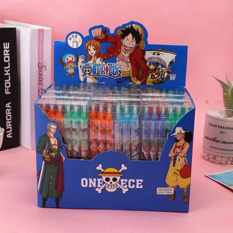 قلم جل أنيمي ون بيس بتصميم شخص - مراجعة Gel Ink Pen Set وسعره