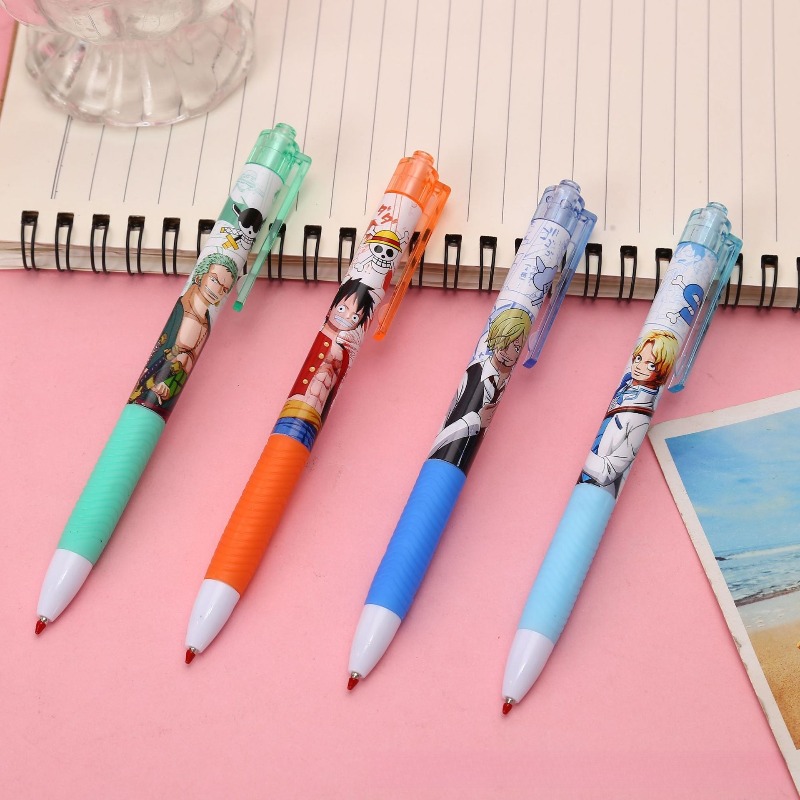 قلم جل أنيمي ون بيس بتصميم شخص - مراجعة Gel Ink Pen Set وسعره