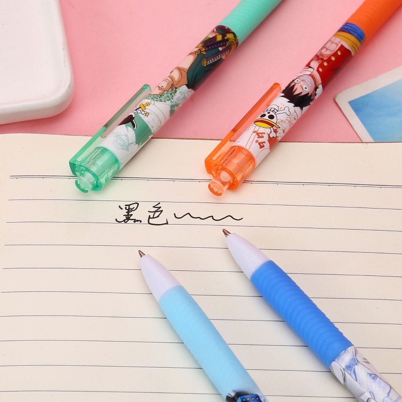 قلم جل أنيمي ون بيس بتصميم شخص - مراجعة Gel Ink Pen Set وسعره