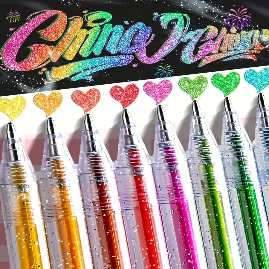 مجموعة أقلام جل لامعة خاصة مكو - مراجعة Gel Ink Pen Set وسعره